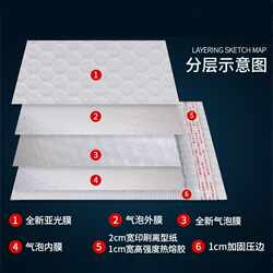 New direct selling thickened matte film bubble bag composite bubble envelope bag logistics packaging packing bag clothing bubble New direct selling thickened matte film bubble bag composite bubble envelope bag logistics packaging packing bag clothing bubble
