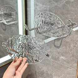 New direct-selling acrylic hair dryer holder for household punch-free bathroom bathroom rack wall-mounted hair dryer New direct-selling acrylic hair dryer holder for household punch-free bathroom bathroom rack wall-mounted hair dryer