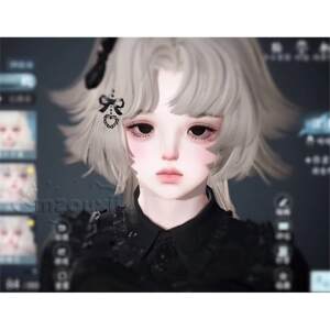 Hair 2 gray and cold style mzouxii Nishuihan mobile game pinching face for women original version 
Hair 2 gray and cold style mzouxii Nishuihan mobile game pinching face for women original version