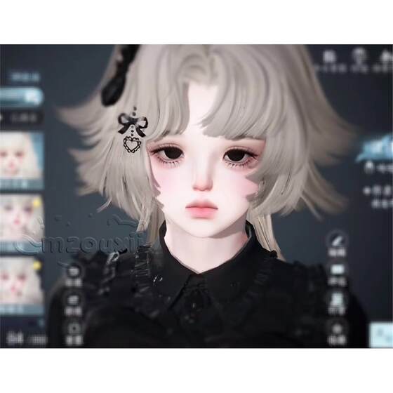 Hair 2 gray and cold style mzouxii Nishuihan mobile game pinching face for women original version 
Hair 2 gray and cold style mzouxii Nishuihan mobile game pinching face for women original version