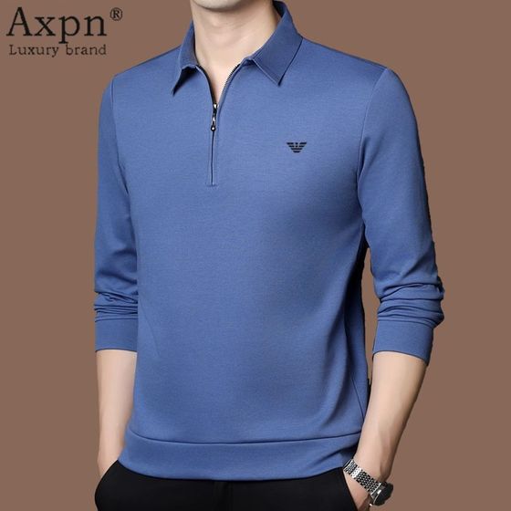 Pure cotton long-sleeved T-shirt for men in autumn 2025 new semi-zipper high-end breathable casual lapel polo shirt for men
Pure cotton long-sleeved T-shirt for men in autumn 2025 new semi-zipper high-end breathable casual lapel polo shirt for men