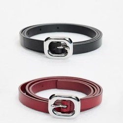 Women's New 2025 Leather Slim Belt for Jeans, Simple and Versatile Design, Celebrity Belt, Hot Style Women's New 2025 Leather Slim Belt for Jeans, Simple and Versatile Design, Celebrity Belt, Hot Style