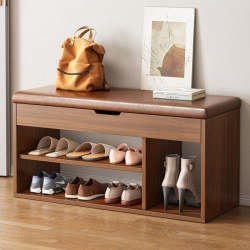 The shoes at the door are too messy? Replace the shoe stool with a household t door shoe cabinet and stool with an integrated soft-covered bench and a home shoe rack The shoes at the door are too messy? Replace the shoe stool with a household t door shoe cabinet and stool with an integrated soft-covered bench and a home shoe rack
