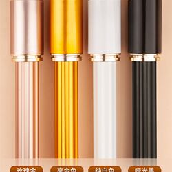 Curtain rod Roman rod thickened extra thick aluminum alloy gauze curtain rail track golden silent simple free accessories white Curtain rod Roman rod thickened extra thick aluminum alloy gauze curtain rail track golden silent simple free accessories white