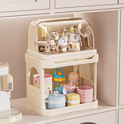 Baby Bottle Storage Box, Baby Food and Tableware Storage Cabinet, Large Capacity Baby-Specific Storage Rack, Dust-Proof and Water-Draining Rack Baby Bottle Storage Box, Baby Food and Tableware Storage Cabinet, Large Capacity Baby-Specific Storage Rack, Dust-Proof and Water-Draining Rack
