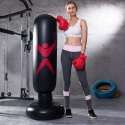PVC children's inflatable boxing column tumbler fitness venting toy strikes adult sandbag black resistant sandbag PVC children's inflatable boxing column tumbler fitness venting toy strikes adult sandbag black resistant sandbag
