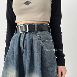 Lazy No-Punch Belt, Unisex, Simple Hole-Free Belt, Jeans Belt, ins Korean Style Fashion Belt Lazy No-Punch Belt, Unisex, Simple Hole-Free Belt, Jeans Belt, ins Korean Style Fashion Belt