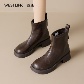 Xiyu official flagship store thick heel thick sole high-rise boots Xiyu official flagship store thick heel thick sole high-rise boots
