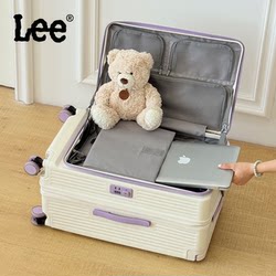 Lee Wide Trolley Large Capacity Expandable Luggage Suitcase with 5 Wheels and Combination Lock 28inch Checked Bag Carry-On Suitcase for Women Lee Wide Trolley Large Capacity Expandable Luggage Suitcase with 5 Wheels and Combination Lock 28inch Checked Bag Carry-On Suitcase for Women