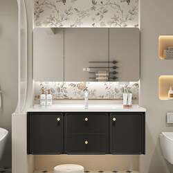 2I cream style French bathroom cabinet combination ceramic integrated basin washbasin cabinet bathroom washbasin modern simple 2I cream style French bathroom cabinet combination ceramic integrated basin washbasin cabinet bathroom washbasin modern simple