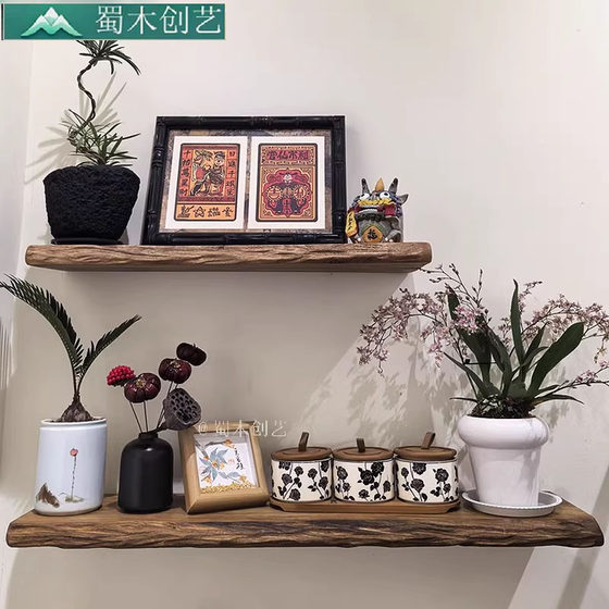 Meso-economic retro original solid wood weathered one-piece partition partition shelf wall hanging bookcase hanging all over the wall storage
Meso-economic retro original solid wood weathered one-piece partition partition shelf wall hanging bookcase hanging all over the wall storage