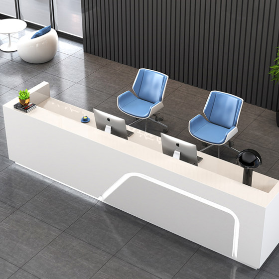 Office furniture company front desk reception desk white painted bar F table simple modern S beauty salon counter cash register
Office furniture company front desk reception desk white painted bar F table simple modern S beauty salon counter cash register