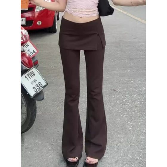 Large size fat mm American fake two-piece slit trousers and skirt for women 2025 spring design slim fit slim trousers
Large size fat mm American fake two-piece slit trousers and skirt for women 2025 spring design slim fit slim trousers