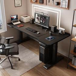 E-sports table bedroom double computer table desktop home office desk workbench electric lift table dedicated to e-sports E-sports table bedroom double computer table desktop home office desk workbench electric lift table dedicated to e-sports