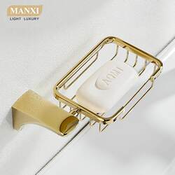 Soap box household high-end soap box double-layer drain rack stainless steel advanced wall-mounted wall-free punching Soap box household high-end soap box double-layer drain rack stainless steel advanced wall-mounted wall-free punching