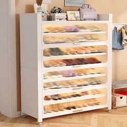 Steel Household Shoe Cabinet with Multiple Tiers for Entryway, Large Capacity Floor-Standing Multi-Layer Storage Dustproof Shoe Rack Steel Household Shoe Cabinet with Multiple Tiers for Entryway, Large Capacity Floor-Standing Multi-Layer Storage Dustproof Shoe Rack