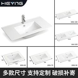 Ceramic Countertop Basin Bathroom Bathroom Counter Basin Thin Edge Wash Basin Ceramic Integrated Wash Basin Small Household Single Basin Ceramic Countertop Basin Bathroom Bathroom Counter Basin Thin Edge Wash Basin Ceramic Integrated Wash Basin Small Household Single Basin