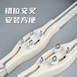 Curtain track crossover curtain closer pulley magnetic bumper bay window slide rail slide rail straight rail anti-light leakage accessories Curtain track crossover curtain closer pulley magnetic bumper bay window slide rail slide rail straight rail anti-light leakage accessories