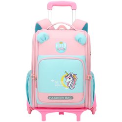 Korean style trolley schoolbag for primary school students grade 1-2356 stair climbing for boys and girls with large capacity waterproof and burden-reducing shoulders Korean style trolley schoolbag for primary school students grade 1-2356 stair climbing for boys and girls with large capacity waterproof and burden-reducing shoulders