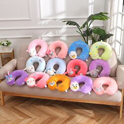 Cartoon memory foam U-shaped pillow neck pillow office nap pillow software slow rebound removable and washable portable travel pillow Cartoon memory foam U-shaped pillow neck pillow office nap pillow software slow rebound removable and washable portable travel pillow