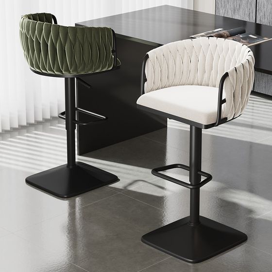 Bar chair rotating bar stool household bar chair high-quality bar chair front desk high chair fashion bar stool
Bar chair rotating bar stool household bar chair high-quality bar chair front desk high chair fashion bar stool