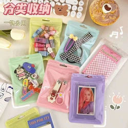 Macaron Ziplock Bag Card Holder Protective Bag Storage Bag Japanese-Style Sealed Bag Packaging Bag Colorful Card Packing Bag Macaron Ziplock Bag Card Holder Protective Bag Storage Bag Japanese-Style Sealed Bag Packaging Bag Colorful Card Packing Bag