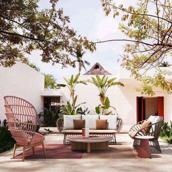 Nordic outdoor courtyard sofa rattan chair terrace w outdoor balcony table chair villa homestay furniture tea table combination
Nordic outdoor courtyard sofa rattan chair terrace w outdoor balcony table chair villa homestay furniture tea table combination
