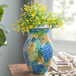 European Symphony Bohemian Mosaic Glass Vase Guest Restaurant Bedroom Study Entrance Decorative Ornaments Free Shipping European Symphony Bohemian Mosaic Glass Vase Guest Restaurant Bedroom Study Entrance Decorative Ornaments Free Shipping