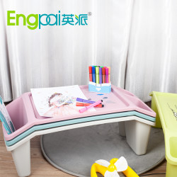 Children's table study table kindergarten small table desk bed computer table plastic storage table multi-function table dining table Children's table study table kindergarten small table desk bed computer table plastic storage table multi-function table dining table