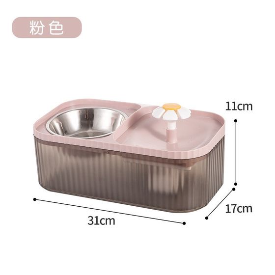 Xiaohua automatic double bowl of water dispenser drinking heater electric high -value cat food utensil water tool waterfall intelligent feeding equipment Xiaohua automatic double bowl of water dispenser drinking heater electric high -value cat food utensil water tool waterfall intelligent feeding equipment