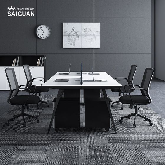Staff desk simple modern 4 persons 6 four persons office furniture work position staff desk screen table chair combination
Staff desk simple modern 4 persons 6 four persons office furniture work position staff desk screen table chair combination