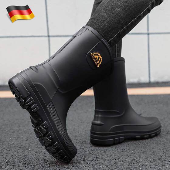 German rain boots men's non-slip medium tube waterproof rain boots men's new 2025 new water shoes rubber shoes imported anti-odor
German rain boots men's non-slip medium tube waterproof rain boots men's new 2025 new water shoes rubber shoes imported anti-odor