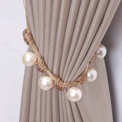 In stock, new European and American curtain straps, accessories, accessories, decoration, light luxury large pearl curtain straps In stock, new European and American curtain straps, accessories, accessories, decoration, light luxury large pearl curtain straps