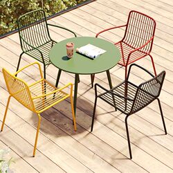 Outdoor table and chair combination leisure table and chair iron milk tea shop cafe balcony outdoor courtyard garden table and chair combination Outdoor table and chair combination leisure table and chair iron milk tea shop cafe balcony outdoor courtyard garden table and chair combination
