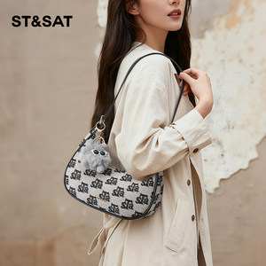 Saturday Bag Women's 2025 New Printed Shoulder Crossbody Bag Versatile Underarm Bag Retro Fashion Crescent Bag 
Saturday Bag Women's 2025 New Printed Shoulder Crossbody Bag Versatile Underarm Bag Retro Fashion Crescent Bag