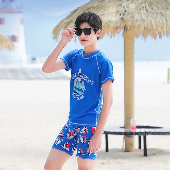 2023 new style of boys, middle-aged and old children's students' split swimsuits, children's swimming M suits, teenage boys swimming trousers 2023 new style of boys, middle-aged and old children's students' split swimsuits, children's swimming M suits, teenage boys swimming trousers