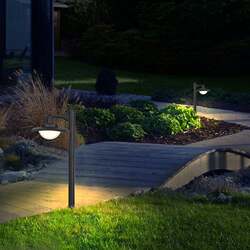 Outdoor waterproof solar lawn lamp villa courtyard floor plug lawn lamp modern simple courtyard light viewing light Outdoor waterproof solar lawn lamp villa courtyard floor plug lawn lamp modern simple courtyard light viewing light