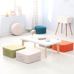 Linen futon cushion floor removable and washable thickened Japanese square living room bedroom pouf tatami coffee table low stool Linen futon cushion floor removable and washable thickened Japanese square living room bedroom pouf tatami coffee table low stool