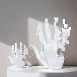 Nordic style creative resin mosaic palm sculpture ornaments home living room entrance cabinet model room soft decorations Nordic style creative resin mosaic palm sculpture ornaments home living room entrance cabinet model room soft decorations