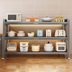 Kitchen storage rack floor-standing multi-layer cabinet household microwave oven cupboard side cabinet storage cabinet storage cabinet Kitchen storage rack floor-standing multi-layer cabinet household microwave oven cupboard side cabinet storage cabinet storage cabinet