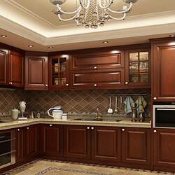 Stainless steel kitchen cabinet customization new Chinese style kitchen overall cabinet decoration open style whole house customization Stainless steel kitchen cabinet customization new Chinese style kitchen overall cabinet decoration open style whole house customization