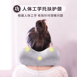 New inflatable u-shaped pillow neck pillow portable headrest press u-shaped aircraft neck pillow travel high-speed rail car sleeping New inflatable u-shaped pillow neck pillow portable headrest press u-shaped aircraft neck pillow travel high-speed rail car sleeping
