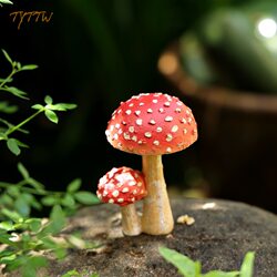 Simulated Small Mushroom Succulent Flower Pot Decoration Ornaments for Garden Courtyard Balcony Bonsai Micro-Landscape Resin Ornaments Simulated Small Mushroom Succulent Flower Pot Decoration Ornaments for Garden Courtyard Balcony Bonsai Micro-Landscape Resin Ornaments