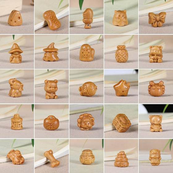 Sandalwood carving cartoon cute national style cultural relics through hole DIY accessories keychain pendant accessories wholesale
Sandalwood carving cartoon cute national style cultural relics through hole DIY accessories keychain pendant accessories wholesale