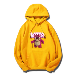 Disney Toy Story 3 Strawberry Bear Sports Warm Jacket Couple Customizable Hooded Pullover Sweatshirt Disney Toy Story 3 Strawberry Bear Sports Warm Jacket Couple Customizable Hooded Pullover Sweatshirt