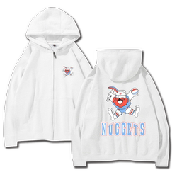 Customizable Denver Nuggets Cousins' same style basketball warm jacket training hooded cardigan sweatshirt Customizable Denver Nuggets Cousins' same style basketball warm jacket training hooded cardigan sweatshirt