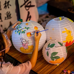 Mid-Autumn Festival painting Chinese style lantern material package Mid-Autumn Festival painting Chinese style lantern material package