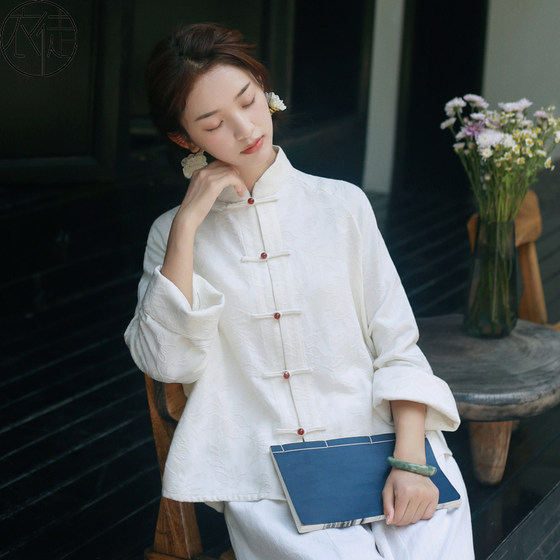 Tang suit women's Hanfu tops Buddhist Zen literary new Chinese women's clothing tea art clothing high-end tea clothing set Zen clothing
Tang suit women's Hanfu tops Buddhist Zen literary new Chinese women's clothing tea art clothing high-end tea clothing set Zen clothing