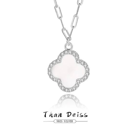 S925 silver four-leaf clover necklace for women's hot luxury niche design high-end temperament sweater chain ins style
S925 silver four-leaf clover necklace for women's hot luxury niche design high-end temperament sweater chain ins style