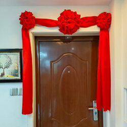 Big Red Flower Ball New House Door Unit Door Red Silk Flower Moving to New Home Hanging Door Red Wedding Room Red Hydrangea Big Red Flower Ball New House Door Unit Door Red Silk Flower Moving to New Home Hanging Door Red Wedding Room Red Hydrangea